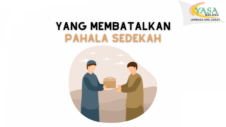 yang membatalkan pahala sedekah
