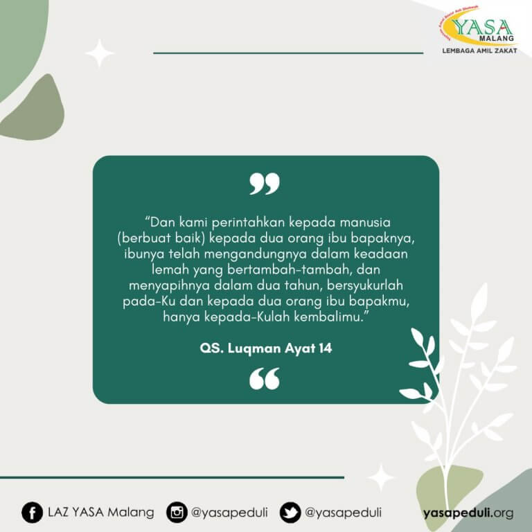 Isi Kandungan Surah Luqman Ayat 14