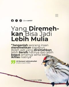 jangan remehkan orang lain