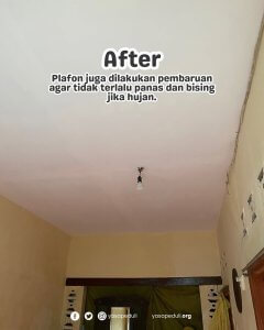 plafon juga dilakukan pembaharuan