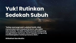 Sedekah Subuh – Keutamaan dan Manfaat