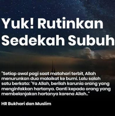 Sedekah Subuh – Keutamaan dan Manfaat