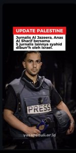 Jurnalis Gaza Gugur Anas Al Sharif dan lima rekan di RS Al Shifa